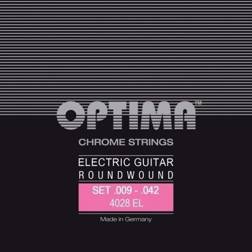 Optima D4 (674664) Struny do gitary elektrycznej Chrome Strings Round Wound D4