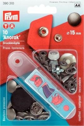 Prym Zatrzask bez szycia Anorak mosiądz 15 MM PRYM_390310