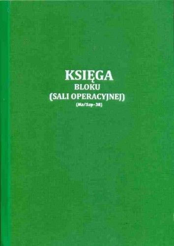 Firma krajewski Księga bloku operacyjnego / sali operacyjnej [Mz/Szp-38s] Mz/Szp-38s