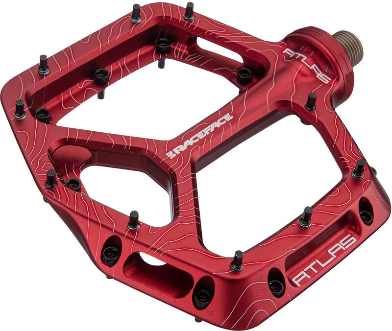 Race Face Race Face Atlas Pedals, czerwony  2022 Pedały do rowerów elektrycznych 1973415406