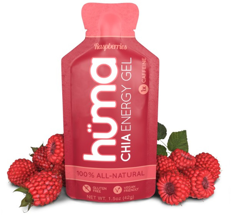 HUMA Żel Energetyczny Huma Chia Energy Gel Malina + Kofeina HUMA003