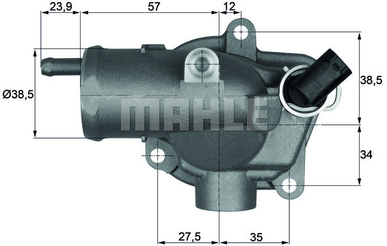 MAHLE TERMOSTAT MAHLE TH1187 MERCEDES SPRINTER CDI 00-06 VITO 98-03 MAHLE TH 11 87