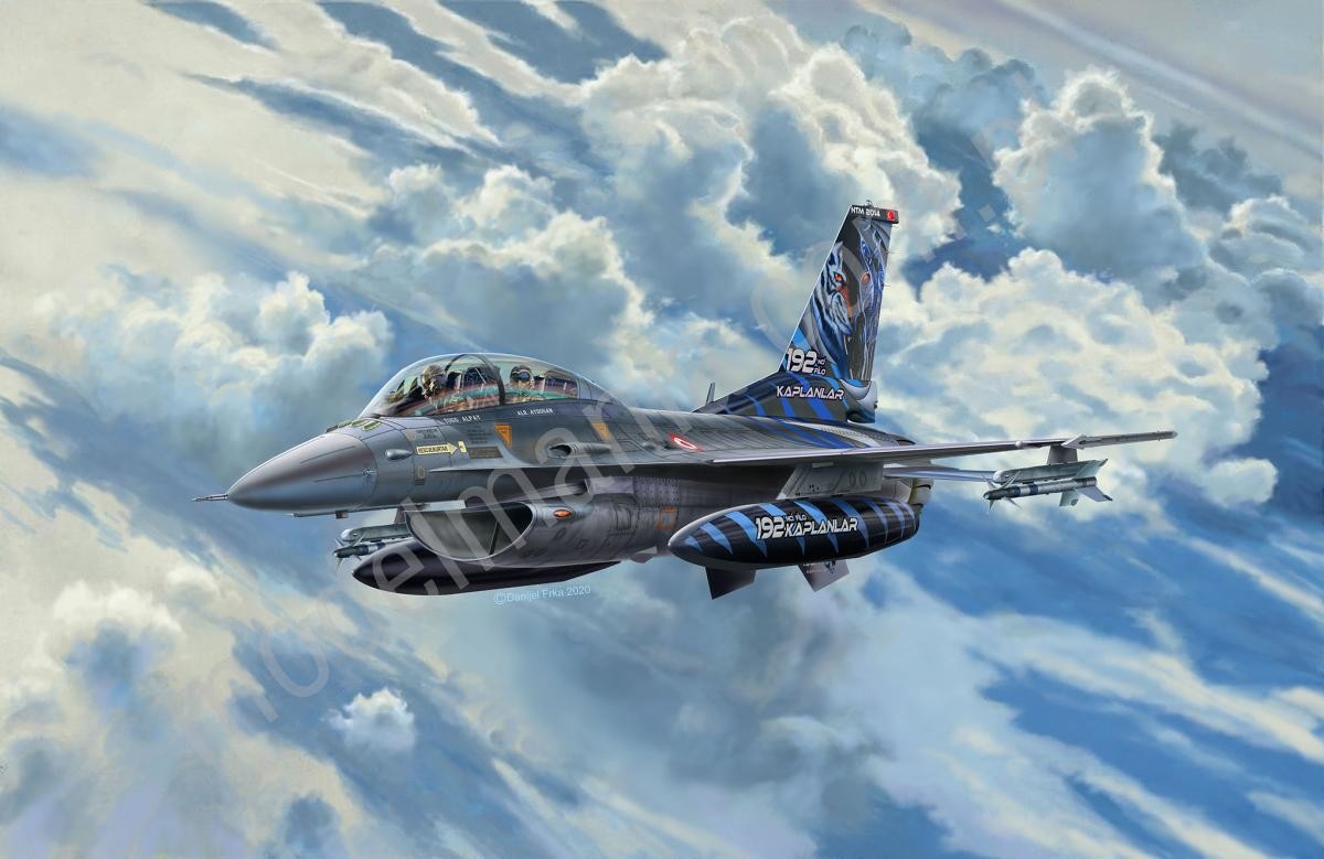 Фото - Збірна модель Revell Model set 1:72 F-16D Fighting Falcon  