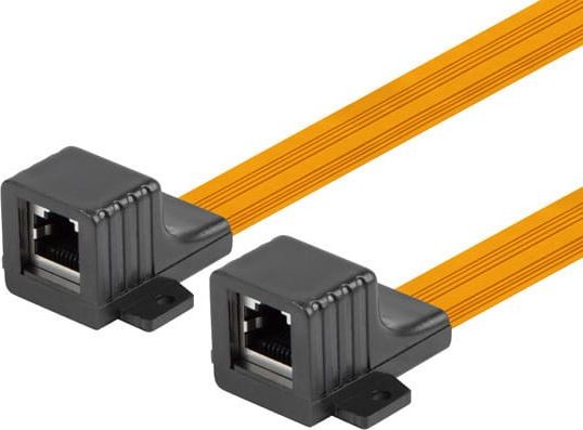 LANBERG ADAPTER ZŁĄCZKA SIECIOWA PRZELOTKA OKIENNA RJ45 KAT.5E 17CM ADS-RJ45-RJ45-245