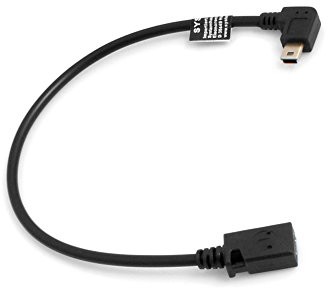 System-S Mini USB kątowy 90 ° po lewej stronie pod różnym kątem wtyczka do gniazda mini USB kabel do transmisji danych kabel ładujący 27 cm 53525906