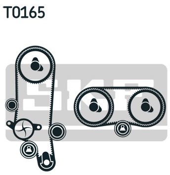 SKF Zestaw paska rozrzdu + pompa wody VKMC 01121-1