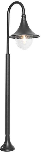 QAZQA Klasyczna latarnia zewnętrzna czarna 125 cm IP44 - Daphne