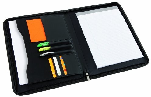 ALBA ALBA teczka konferencyjna z zamkiem błyskawicznym/2502 280 x 28 x 360 mm czarna PU 2502