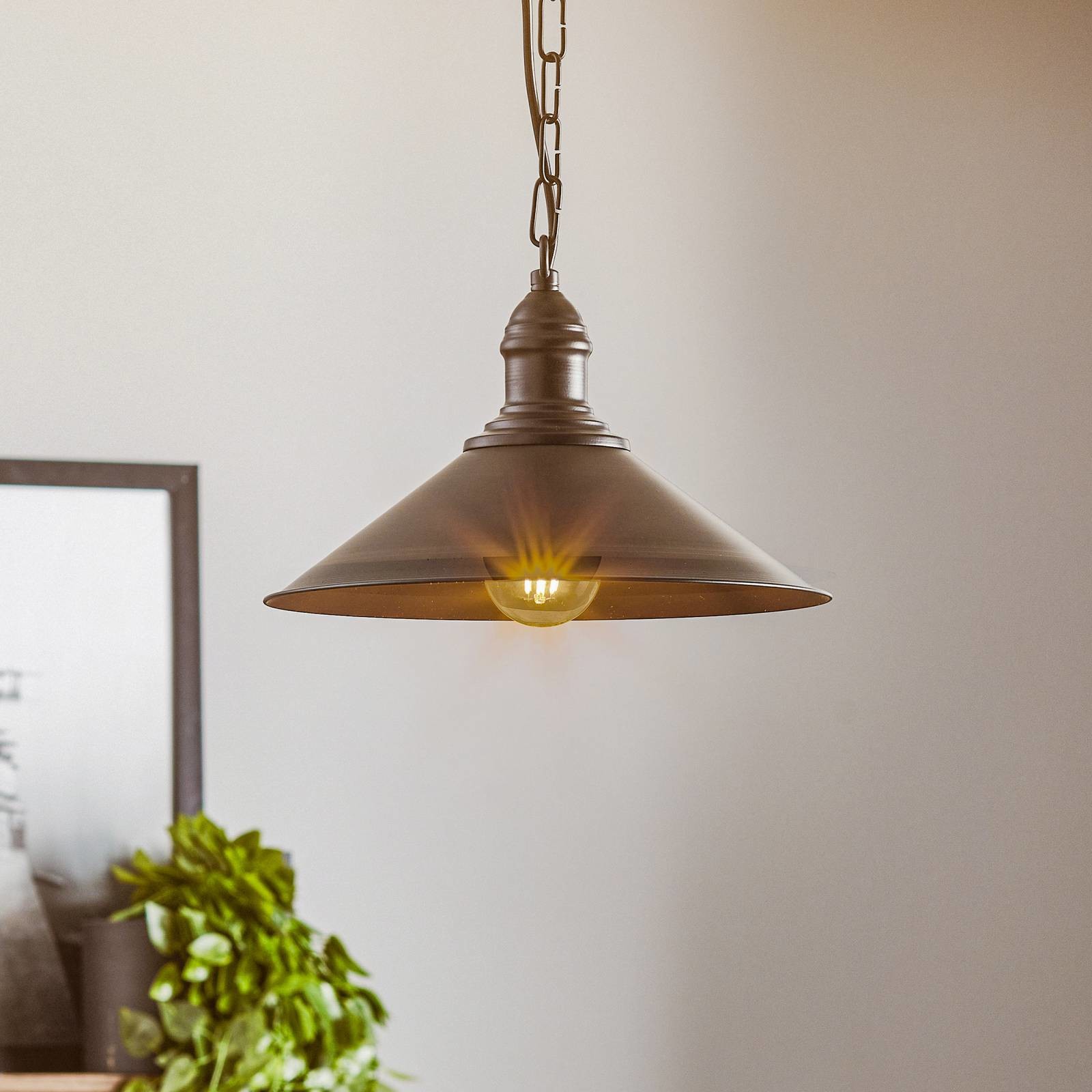 Euluna Lampa wisząca Elmo, 1-punktowa, czarna