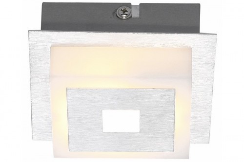 Reality pojedyncza kostka sufitowa QUADRATINO 824701-07 LED plafon kwadratowy 10x10cm aluminium 824701-07