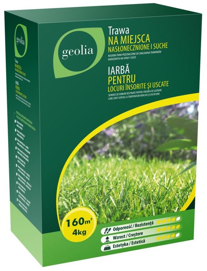 GEOLIA Nasiona trawy na miejsca nasłonecznione 4kg Geolia