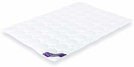 Träumeland T060181 kocyk do wciągania w mech całoroczny dla niemowląt i małych dzieci z Tencel 100 x 135 cm