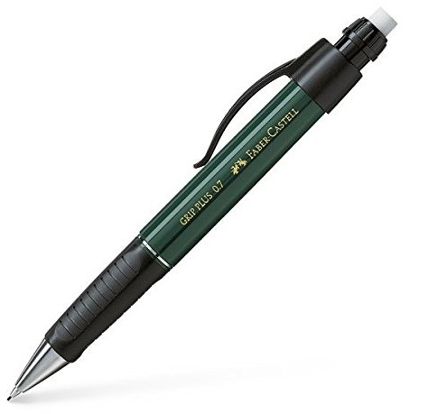 Faber-Castell 130700  ołówek mechaniczny Grip Plus, grubość wkładu: 0,7 MM, trzpień kolor: zielony metalik, zielony F130700