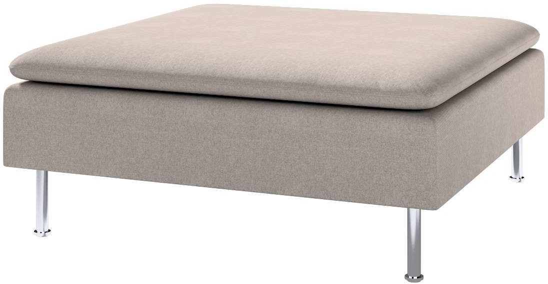 Dekoria pl pl Pokrowiec na podnóżek Söderhamn beżowo-szary 93 x 93 x 40 Etna 1286-705-09