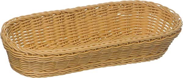 APS Koszyk owalny z polipropylenu 280x160x80 mm, beżowy | Profi Line 50805