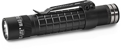 MagLite Mag Lite MAG-TAC rechargeable Plain Bezel, proste wykończenie, ładowalna latarka pręta LED, 533 lumenów, 14,5 cm, czarna trm4re4 głowica TRM4RE4