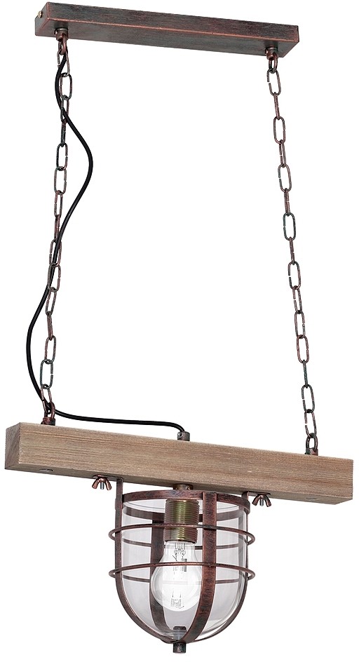 Luminex Lampa wisząca ANDER 1xE27/60W/230V jasnobrązowa