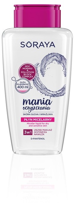 Soraya MANIA OCZYSZCZANIA Płyn Micelarny s w Soray