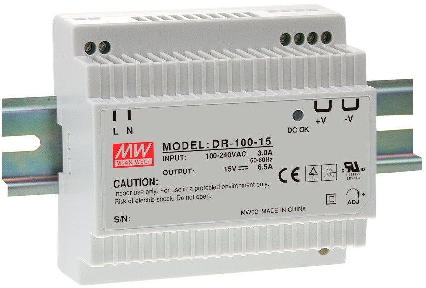 Mean Well Zasilacz LED DR 100W 24V/DC DR-100-24