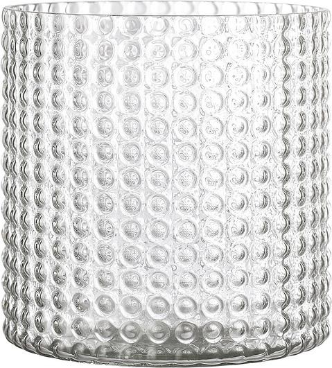 Bloomingville Wazon w kółka 16,5 cm szklany 32228973