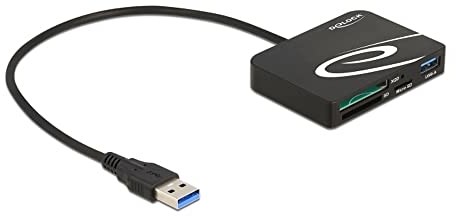 Delock Czytnik kart pamięci XQD/SD/Micro SD + port USB typu A 91756