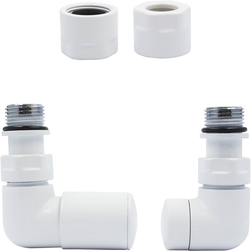 Varioterm Zawór regulacyjny Vision ze złączką PEX/CU - biały mat miedziana - CU 15 mm lewy VIR21L(CU)
