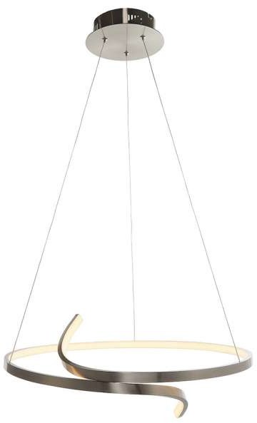 Endon LAMPA wisząca RAFE 81903  metalowa OPRAWA okrągła LED 32W 3000K zwis ring nikiel Endon