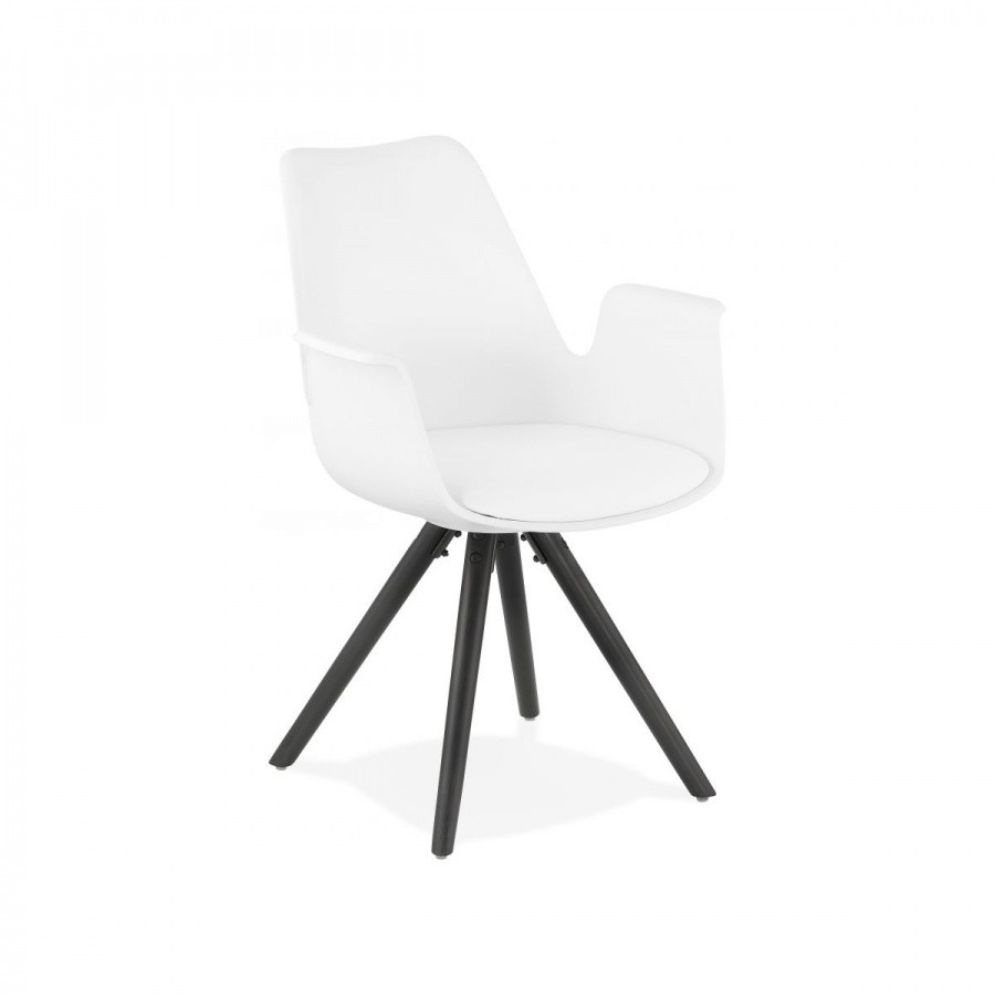 Kokoon Design Krzesło Design Skanor białe AC02690WHBL