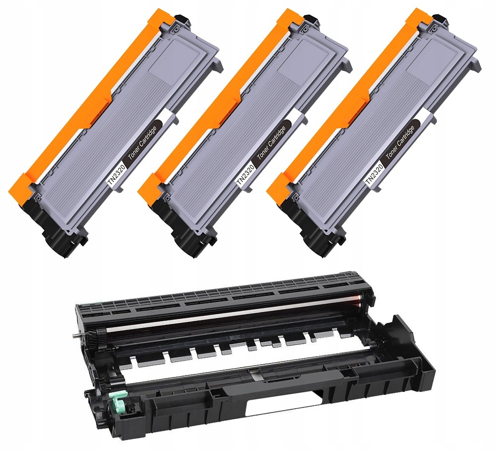 3 Toner+bęben Do Brother TN2320 L2500D DCP-L2520DW