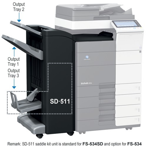 Konica Minolta Staple finisher FS-534 A3EPWY1) A3EPWY1