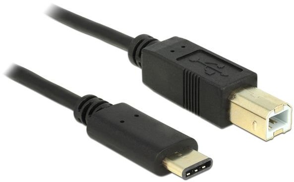 Delock Kabel usb type-c(m)->usb-b(m) 2.0 2m black