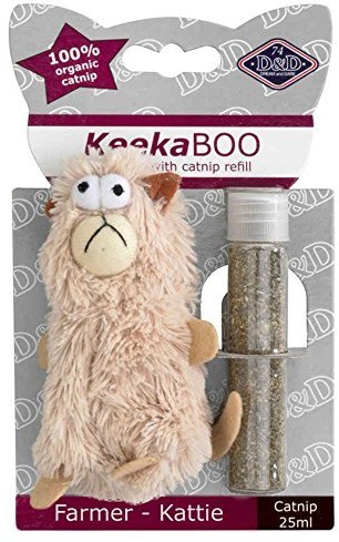 D&D D & D 402  427583 kot keekaboo Farmer do zabawy kattie, 10 cm, łącznie z 25 ML kot mięta