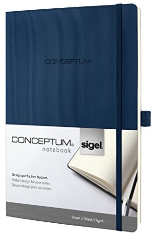 Sigel notatnik, ok.A4, miękka okładka, teraz z powierzchnią softwave, CONCEPTUM, granatowy CO317