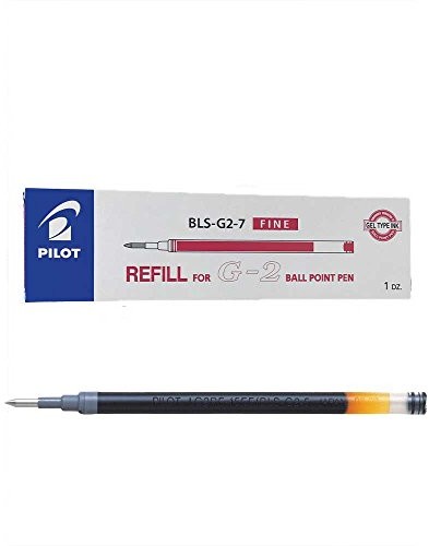 Pilot Pen Pilot wkładów do drukowania g207-Gel Pen 12 sztuki, czerwony BLS-G2-7-R 2605002