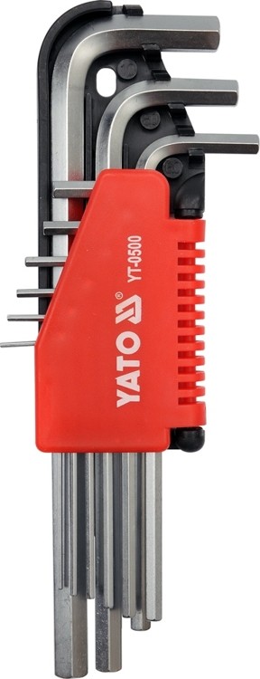 Yato Klucze imbus hex 1,5-10, kpl. 9 szt. YT-0500
