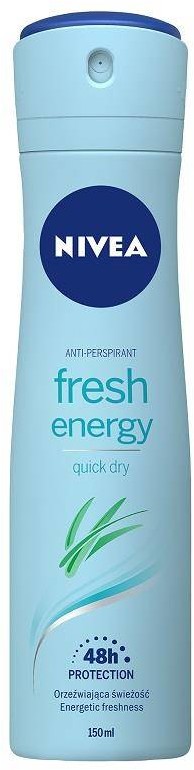 Nivea Fresh Energy antyperspirant spray 150ml 93643-uniw