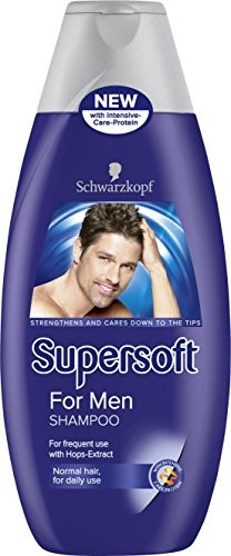 Schwarzkopf Super Soft for Men Shampoo 400 ML Pack of 5 by Schwarzkopf 05012583503811