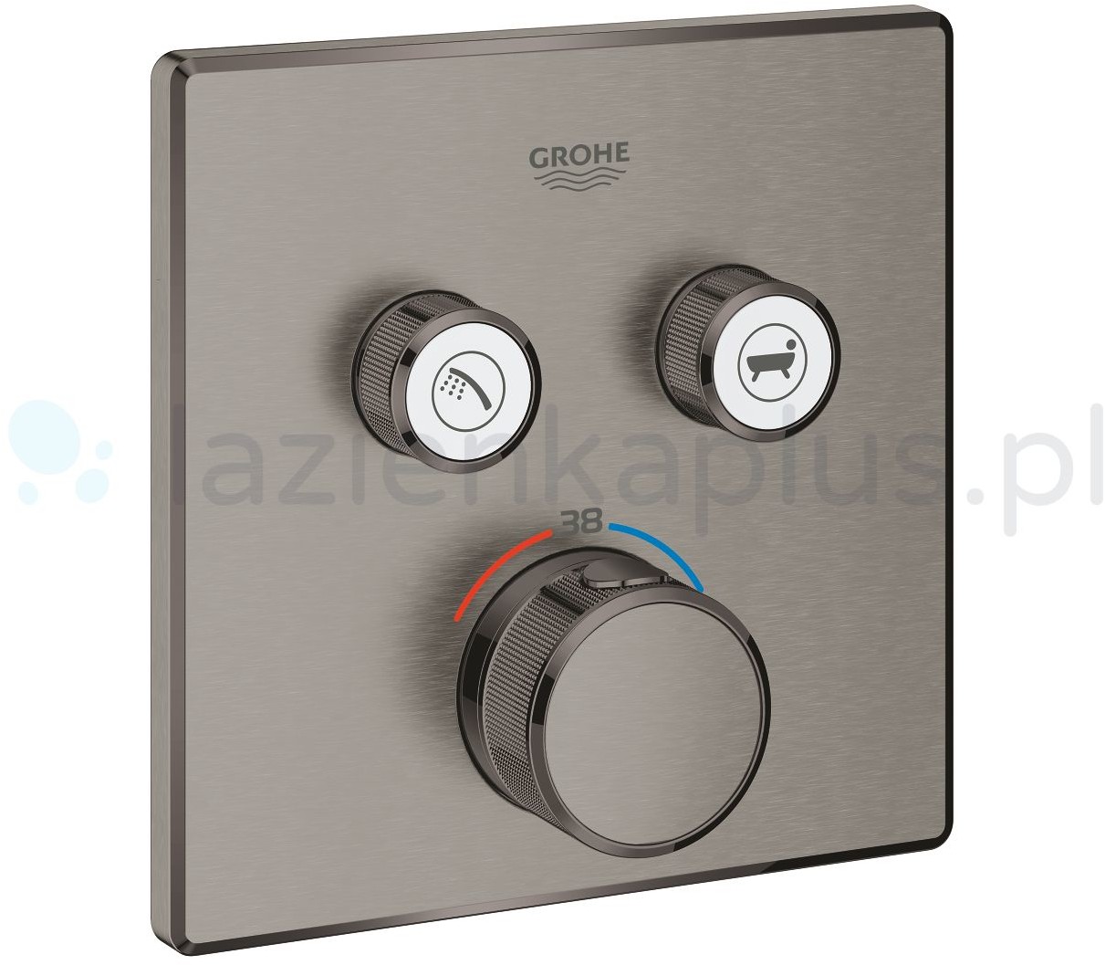 Grohe Grohtherm SmartControl bateria wannowo-prysznicowa podtynkowa grafit 29124AL0