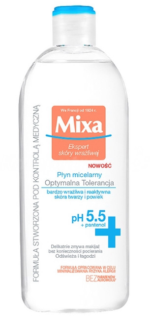 Mixa Optymalna Tolerancja płyn micelarny do skóry bardzo wrażliwej 400ml