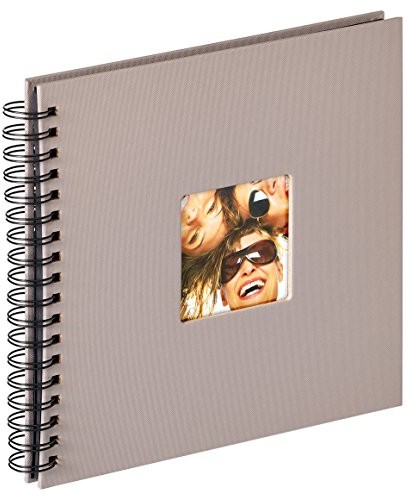 Walther designerska struktura Spiral Album Fun 26 x 25 cm album na zdjęcia, oprawa, szary, 26 x 25 cm SA-108-X