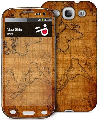 i-Paint osłona twarda pokrywa mapy i folia ochronna na wyświetlacz (na Galaxy S III, motyw) 10-05-18