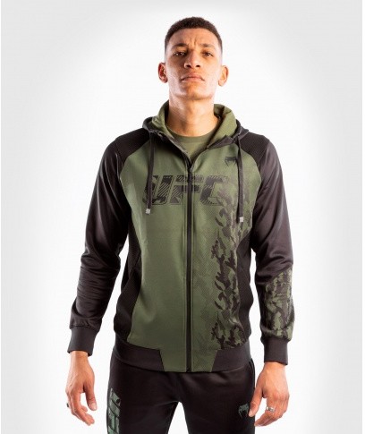 Venum sklep BLUZA VENUM UFC AUTHENTIC FIGHT WEEK ZIP HOODIE KHAKI