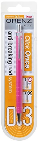 Pentel orenz ołówek mechaniczny, 100% odporne na pękanie, na gorąco, różowy 0.3mm XPP503-PX