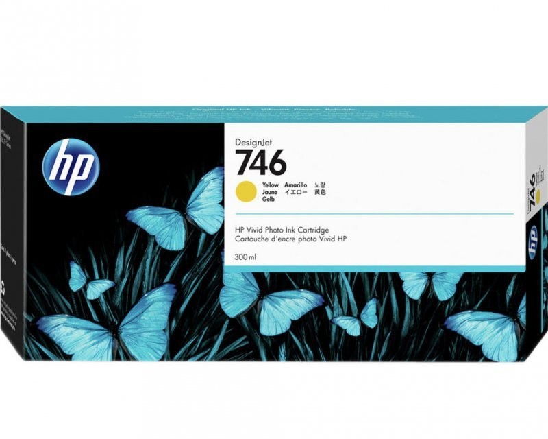 HP HP Tusz nr 746 P2V79A Yellow 300 ml