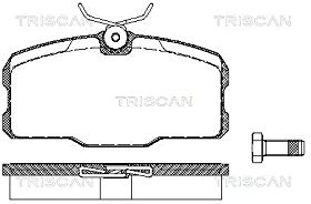 TRISCAN 8110 23035 komplet klocków hamulcowych, hamulec tarczowy (4-częściowy) 8110 23035