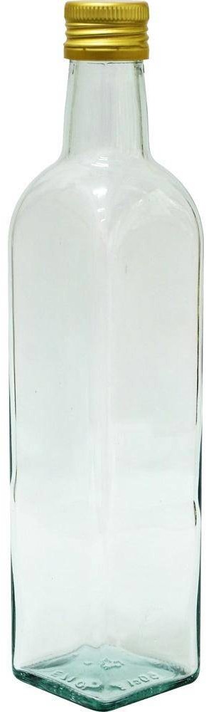 Browin Butelka szklana kwadratowa z zakrętką 0,5l, marki 1718