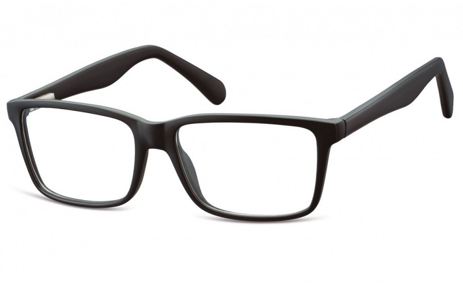 Sunoptic Okulary oprawki korekcyjne Nerdy zerówki Flex CP162 czarne