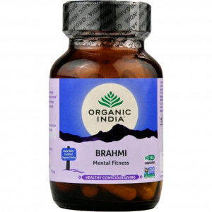 Organic india Brahmi Organic India 60 kaps x 400mg Centella asiatica (Suplement diety)