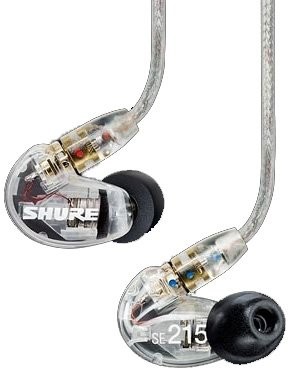 Shure SE215-CL Przeźroczysty