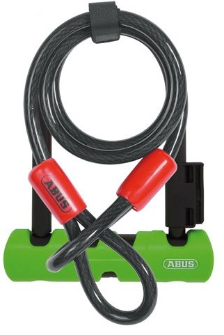 Abus zamek do roweru 410/150hb180 sh34 + 10/120 Ultra Mini, zielony, HB180, 34597 5 345975